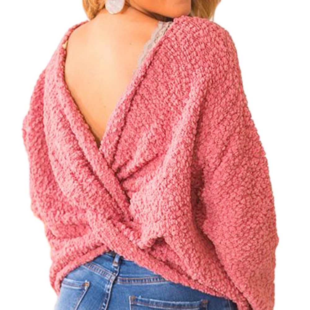 Twist Back Sweater